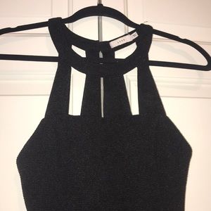 Lush bodycon little black dress
